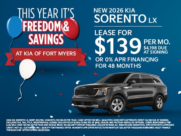 New 2026 Kia Sorento LX